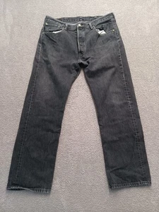 Levi’s 501 Original Fit Black Jeans Men W38 L30 Button Fly Straight Leg Mexico - Picture 1 of 10