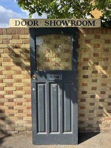 Reclaimed Old Victorian Edwardian Wooden Front Door 2025 x 805mm - Picture 1 of 22