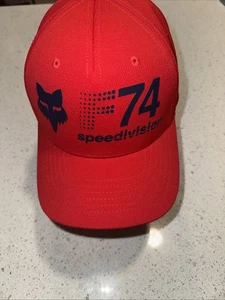Fox Racing Trucker Hat Flex Fit Cap - Red - Picture 1 of 5