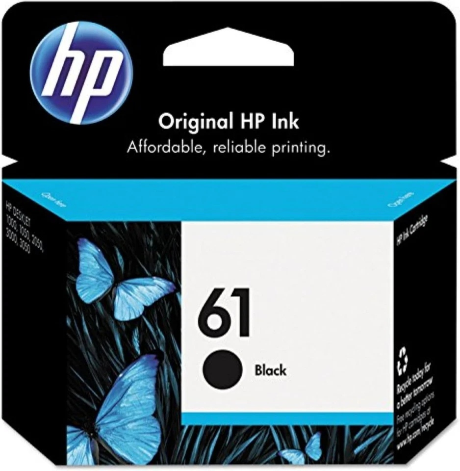HP 61 Black Ink Cartridge Works w/ DeskJet 1000 1010 CH561WN EXP. 05/2017