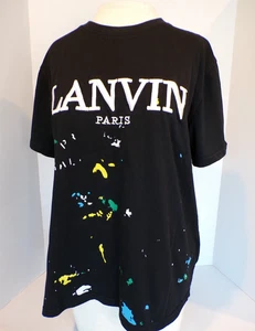 Lanvin x Gallery Dept. Men's Black T-shirt Size Medium Cotton, Viscose, Silk - Picture 1 of 12