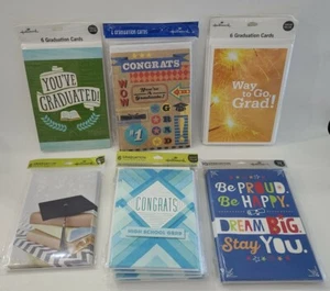 Hallmark Graduation 70 Greeting Cards & Envelopes 11 Packages Read⬇️ (FE) - Picture 1 of 12
