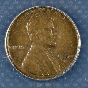 Centavo de centavo Lincoln 1910-S 1C ANACS VF30 trigo rayado - Imagen 1 de 3