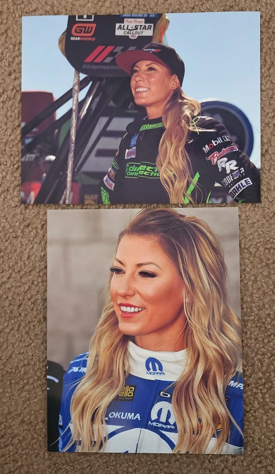 JUEGO DE 2 FOTOS BRILLANTES LEAH PRITCHETT 8X10 #7DC Foto 1 de 1