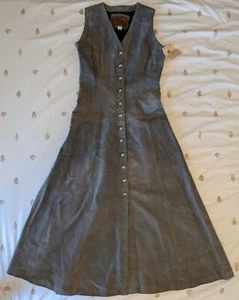 New Vintage Echo Mountain by Arturo Pitic Leather Vest Dress Size 10 Mexico Rare - Picture 1 of 12
