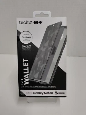 tech21 Evo Wallet Case for Samsung Galaxy Note8 - Black 3 Layer Drop Protection - Image 1 of 4