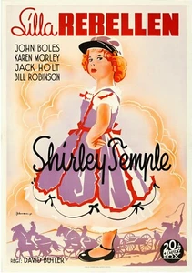 The Littlest Rebel 1936 Swedish One Sheet 27.5"x39.5" NM-9 Shirley Temple - Picture 1 of 1