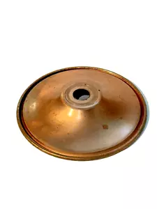 ANTIGUO STOCK-NUEVO SIN TERMINAR COBRE BORDE LAMINADO 3-1/4"OD JARRÓN TAPA LÁMPARA REPUESTOS - Imagen 1 de 18