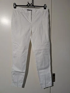 Womens COUNTRY ROAD White Cotton Casual Pants - Size 10 (21) - Picture 1 of 3