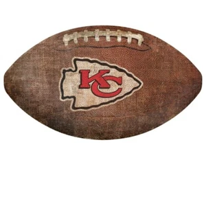 Letrero en forma de fútbol americano de 12 pulgadas de Kansas City Chiefs - Imagen 1 de 1