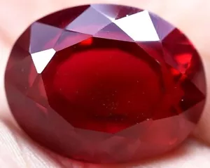 Natural 31.25 Ct Pigeon Blood Red Ruby Mozambique GGL Certified Treated Gemstone - Picture 1 of 8