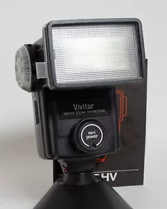 Flash electrónico de montaje de zapato Vivitar 285HV 285 HV 35 mm película réflex vintage - Imagen 1 de 6
