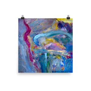 Abstract 1997 Poster Print Archival Paper and UV Inks - Picture 1 of 6