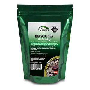 Hibiscus Tea Bags (30 Bags) All-Natural Caffeine-Free Hibiscus Flower Herbal Tea - Picture 1 of 8