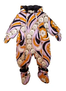 Emilio Pucci baby suit with gloves and removable shoes 9P2510 N0023 208LI - Picture 1 of 6