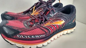 Brooks Glycerin 12 ~ Women’s Size 10 Running Shoes ~ Navy Blue Red NEED INSOLES - Picture 1 of 10