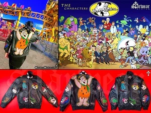 HOLY GRAIL!! HANNA BARBERA Cartoon Leather Jacket Celebrity WILLIAM HANNA Owned! - Picture 1 of 13