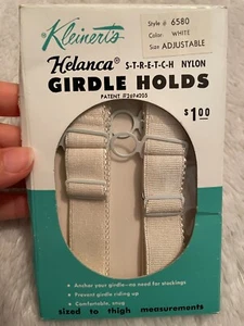 RARE Vtg GIRDLE HOLDS Helanca Stretch Nylon Kleinerts Adjustable Size S/M/L - Picture 1 of 9