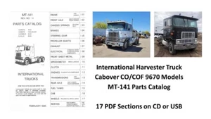 INTERNATIONAL TRUCK MT-141 CO-9670 CABOVER MODELS PARTS CATALOG ON CD OR USB - Picture 1 of 4