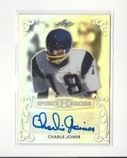 2017 Leaf Metal Sports Heroes Charlie Joiner AUTOGRAPH Chargers