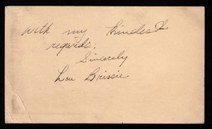 1948 Lou Brissie Philadelphia Athletics VINTAGE GOVERNMENT POSTCARD GPC SIGNED - Picture 1 of 1