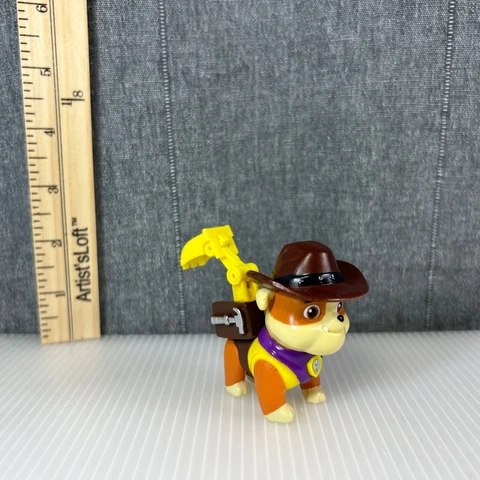 PAW Patrol Action Pack Pup Cowboy Rubble Yellow Construction Figure Spin Master Cover