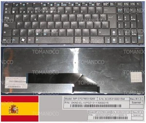 Spanish Qwerty Keyboard Asus K50 MP-07G76E0-5283 0KN0-EL1SP021 04GNV91KSP00-213 - Picture 1 of 1