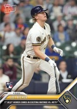Joey Wiemer 2023 MLB TOPPS NOW  1st MLB Homer Card 55