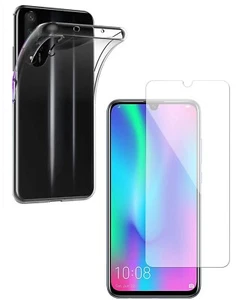 For HUAWEI HONOR 20 LITE CLEAR CASE + TEMPERED GLASS SCREEN PROTECTOR SHOCKPROOF - Picture 1 of 12