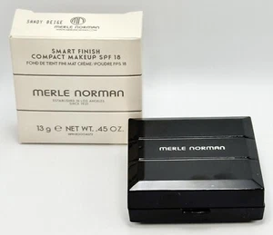 Merle Norman Smart Finish Compact Makeup SPF 15 - Sandy Beige - 0.45 oz. NIB - Picture 1 of 5