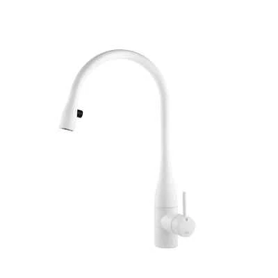 KWC 10.121.103.150 EVE Grifo de Cocina Extraíble con Brillo LED BLANCO GLACIAR Nuevo Foto 1 de 4