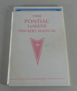 Manual Del Propietario / Manual Pontiac Le Mans Año 1988 - Imagen 1 de 2