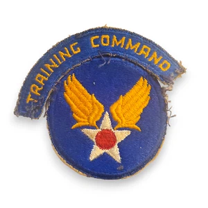 Patch braccio ricamata vintage seconda guerra mondiale USAAF US Air Force Training Command - Foto 1 di 2