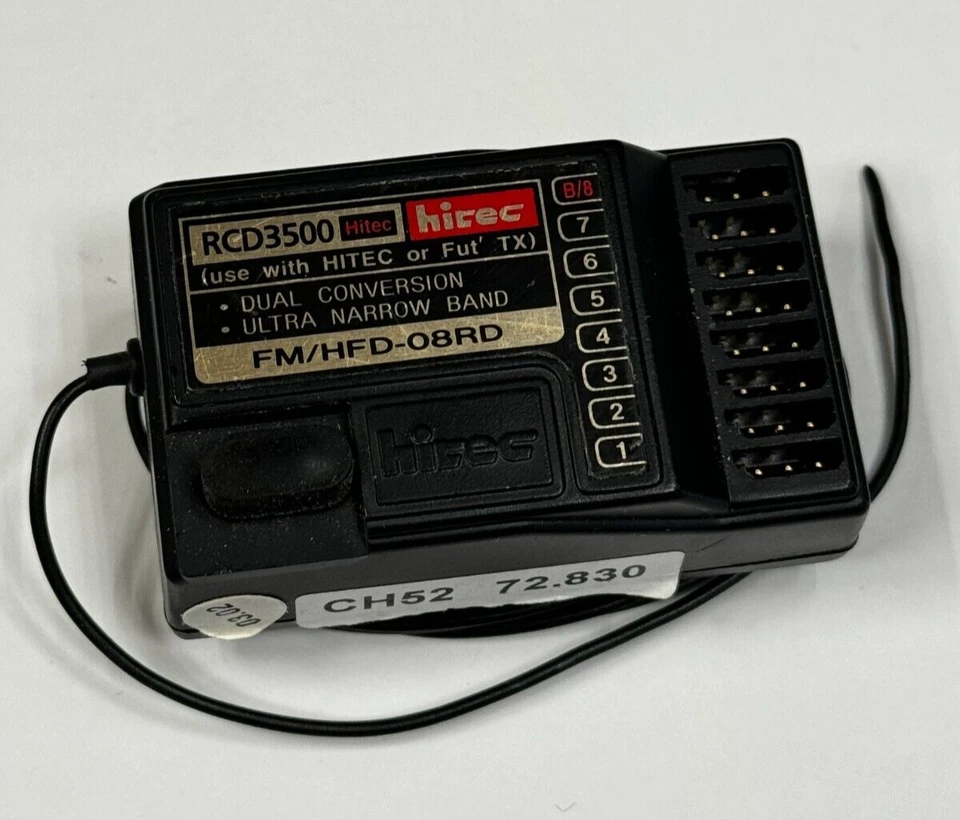 Excellent Hitec RCD3500 Negative Shift 72mhz RC Airplane Receiver : Futaba Hitec - Image 1 of 1