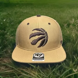 Toronto Raptors Hat '47 Brand Captain 2 Tone "Toffee" Snapback Cap OSFM H69 - Picture 1 of 8