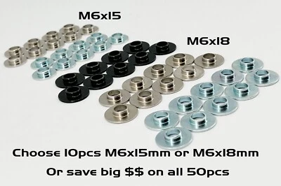 Pacotes de lavadora de colarinho de ombro M6 Suzuki Yamaha Kawasaki Honda bicicleta suja plástico - Imagem 1 de 4