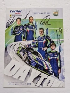 2025 CENTILAR RACING FERRARI Hero Card Rolex 24 Hours at Daytona - SIGNED - Bild 1 von 2