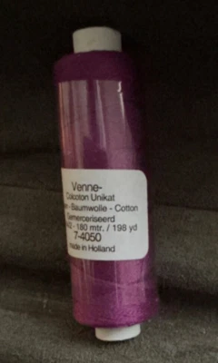 Venne color cotton 34/2  color 7-4050 for embroidery, crochet, knitting ,craft - Image 1 of 2