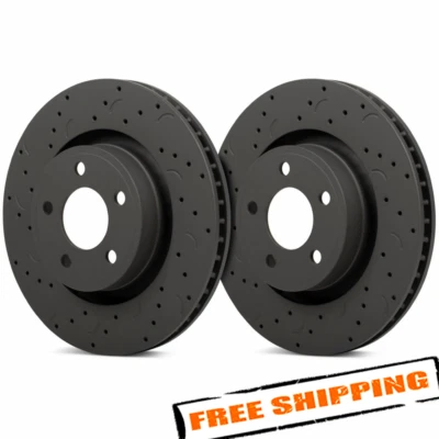 Rotores de freno delanteros Hawk HTC4955 Talon perforados y ranurados para Subaru WRX 2012-2014 Foto 1 de 4