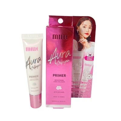 MILLE Brightening Aula Collagen Primer Blur Pores Nourish Whitening Skin 8 g. - Image 1 of 4