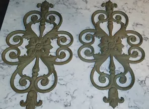 2 Brooks Forgings Steel Supply C.I. Decorative Cast Iron Wall Plaque Metal Panel - Picture 1 of 3