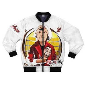 TitoJuan, Descafeinado, Men's Bomber Jacket (AOP) - Imagen 1 de 4