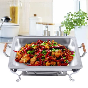 1 Pack Catering Stainless Steel Chafer Chafing Dish Sets 8 QT Full Size Buffet - Picture 1 of 11
