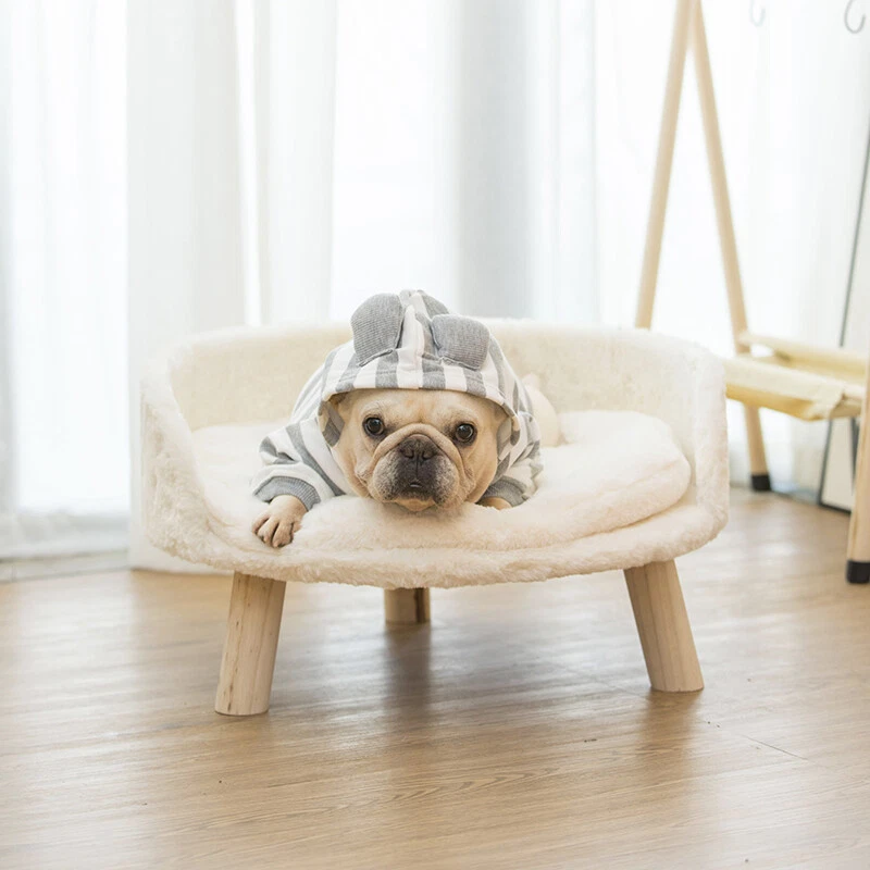 Ultra Comfy Elevated Dog Cat Sofa Bed Couch Pet Chair Removeable Padded Cushion - Image 1 of 4