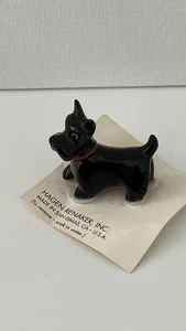 Vintage Miniatur Hagen Renaker Black Scottish Terrier Hund Figur - Bild 1 von 8