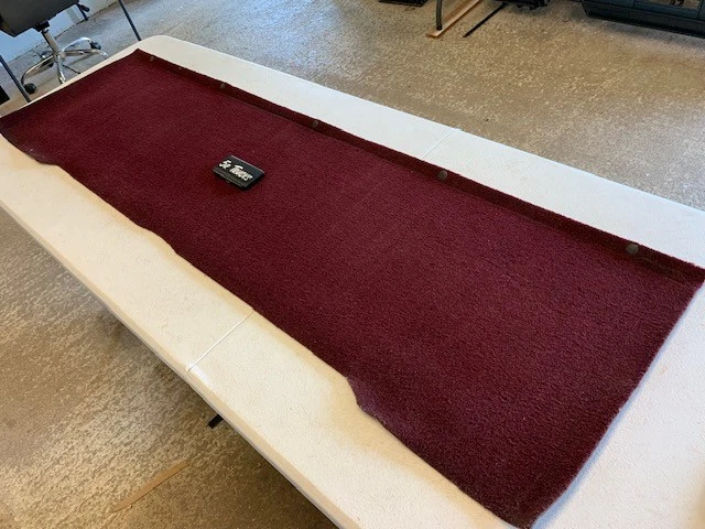 88-98 OBS Chevy/GMC TRUCK rear cab back panel carpet RED K1500 C1500 - Image 1 of 4