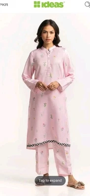 Pakistani Sha Gul Ahmed Ideas Pret Khaddar 2 Piece Set Size Large 42" Bust New - Image 1 of 4