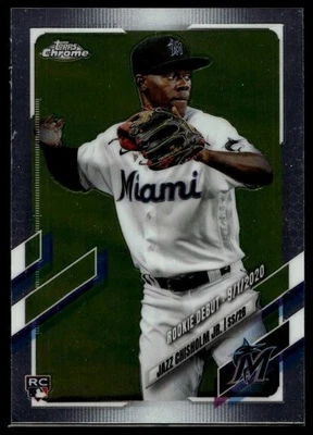 2021 Topps Chrome Update #USC52 Jazz Chisholm Jr. RC - Image 1 of 2