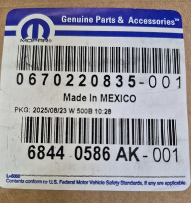 Radar Module Mopar Part #68440586AK 2021-2025 Jeep Grand Cherokee OEM NEW - Bild 1 von 4