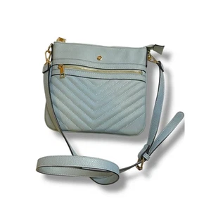 s&e Robins Egg Blue Vegan Leather Crossbody Bag Handtasche - Bild 1 von 7